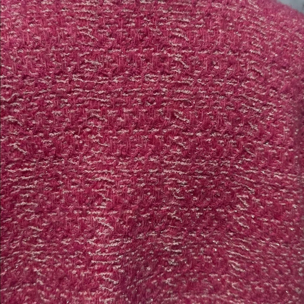 ZARA pink knit button-up cardigan sweater Jacket cropped Croquette - Picture 6 of 8